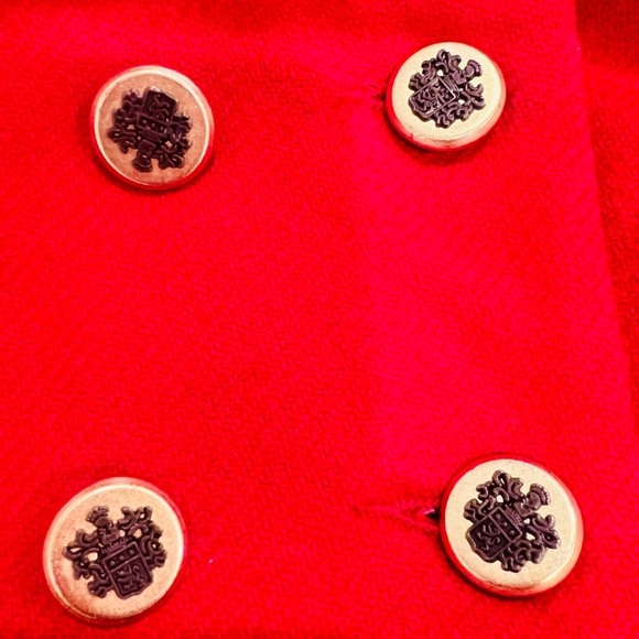 Anthropologie Red Coat Jacket 0 XS - Picture 4 of 5